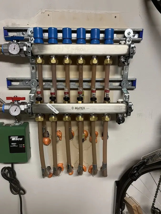 Plumber performing Leak Detection at a residential property in Ellicott